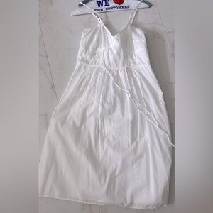 American Eagle Womens White Cotton Spaghetti Strap